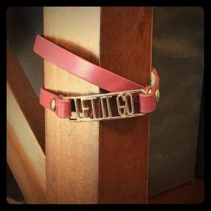 Maroon Let It Go wrap bracelet